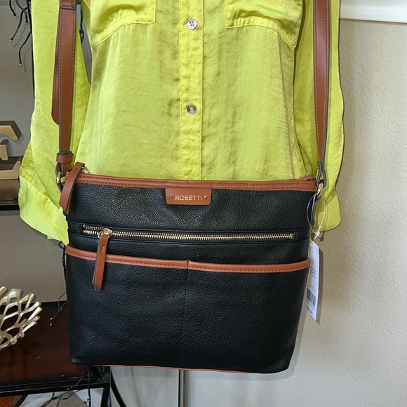 Rosetti Bags Rosetti Womens Cross Body Bag Black Leather And Brown